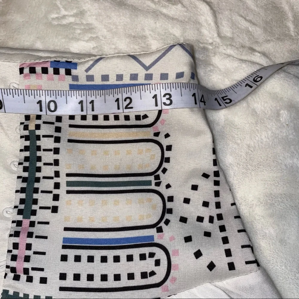 LINEN HIGH LOW SKIRT S - Picture 6 of 12
